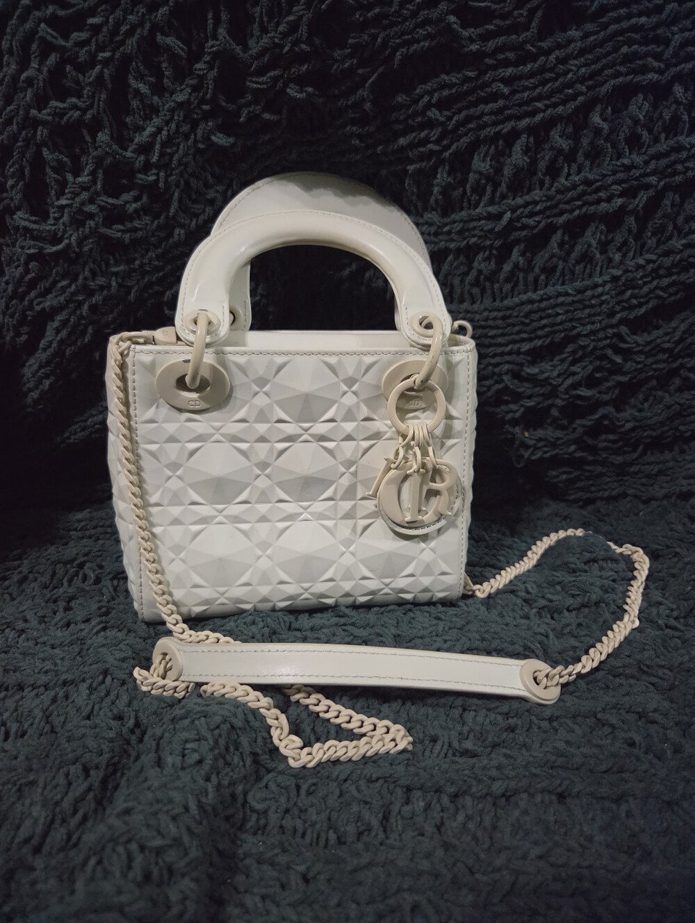 Christian Dior Mini Diamond Cannage Lady Dior
